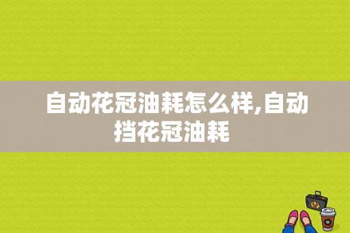 自动花冠油耗怎么样,自动挡花冠油耗 